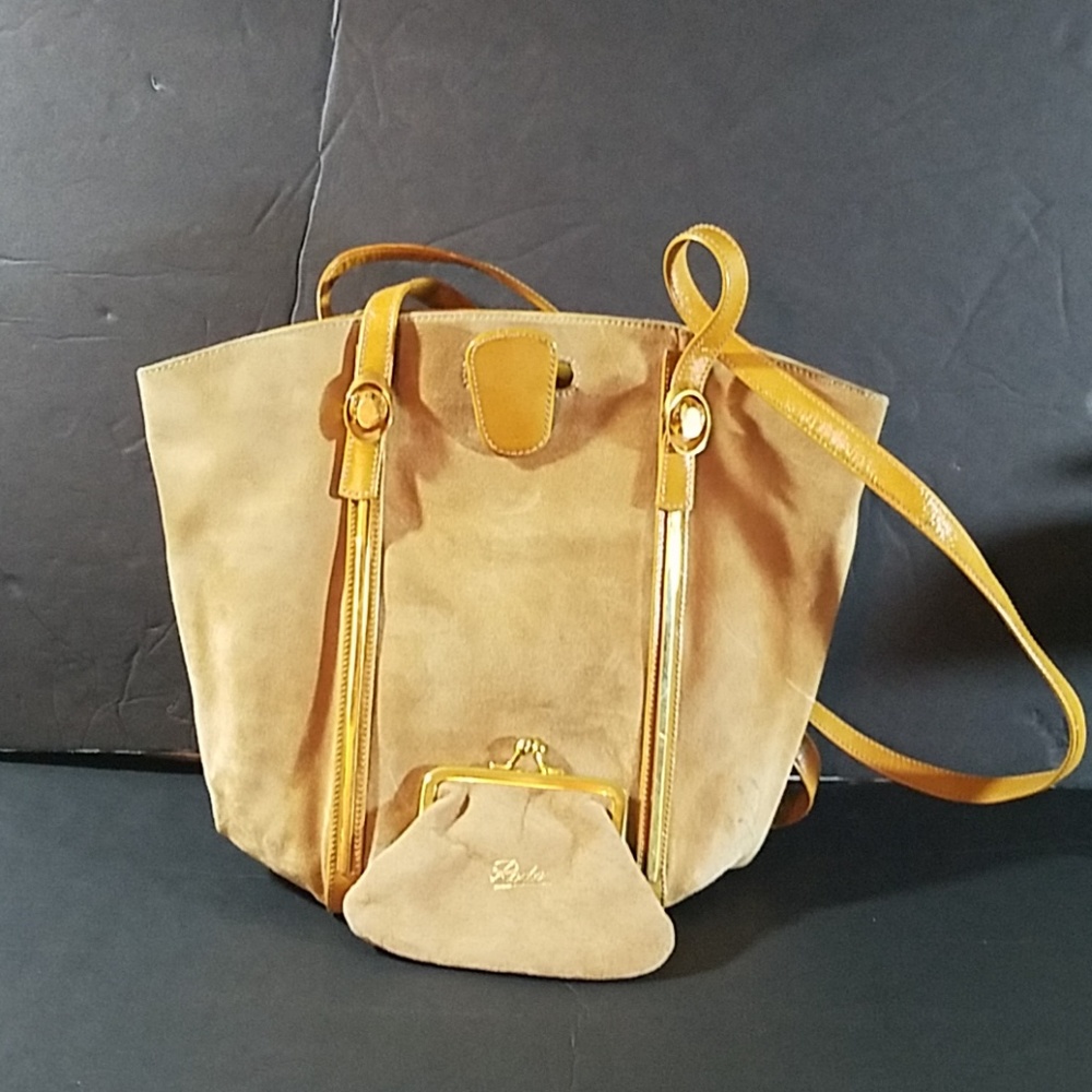 RODO made in Italy Suede shoulder bag & coin purse